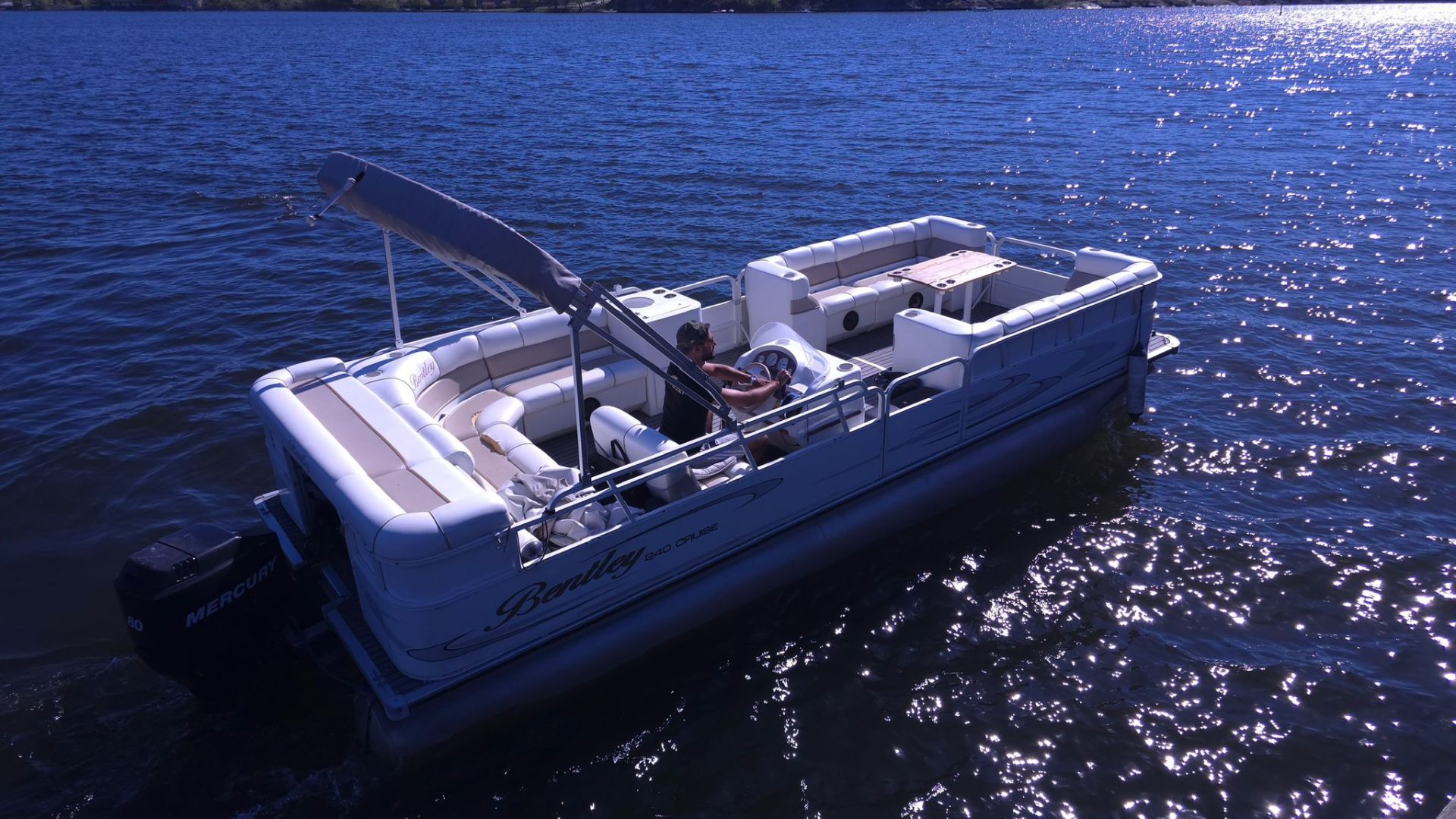 Social Pontoon Boat — up to 12 guests